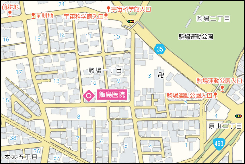 飯島医院の地図