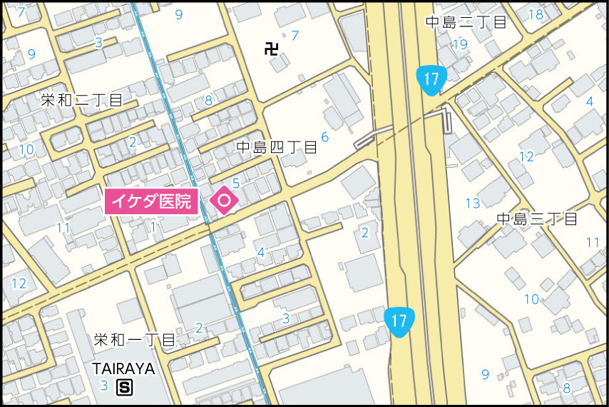 イケダ医院の地図