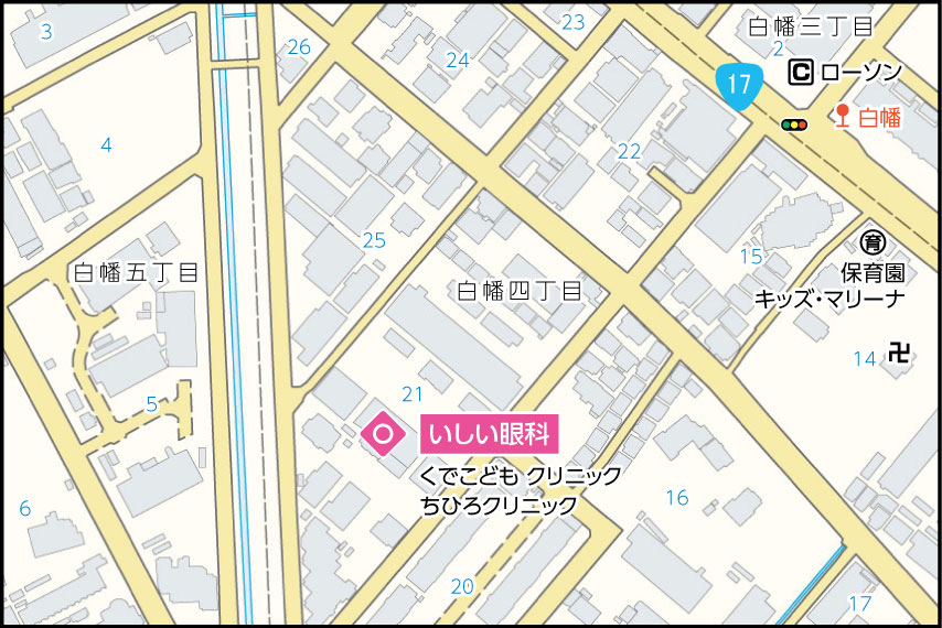 いしい眼科の地図