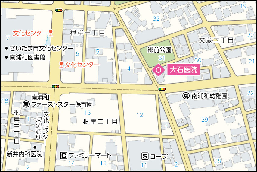 大石医院の地図