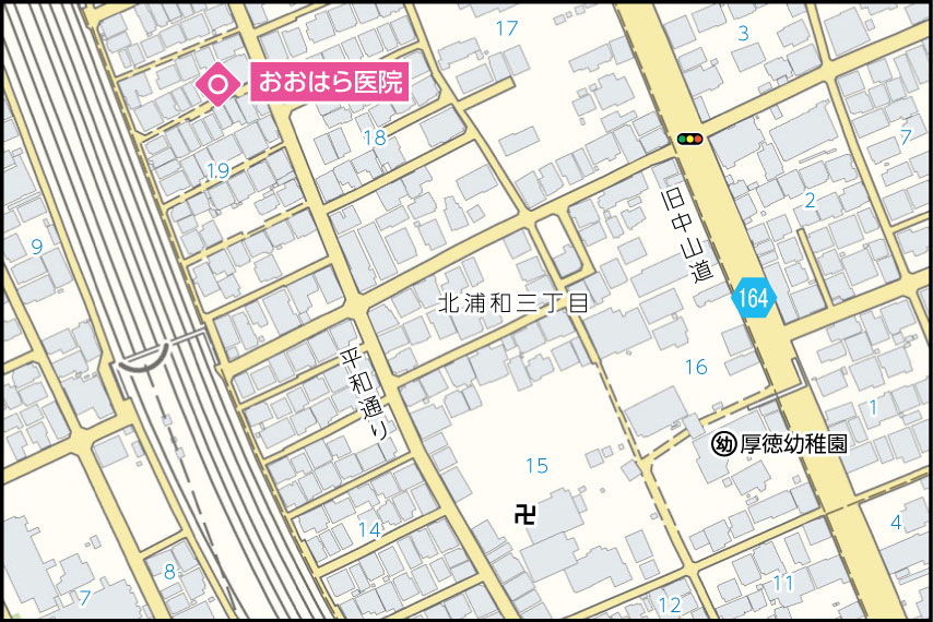 おおはら医院の地図