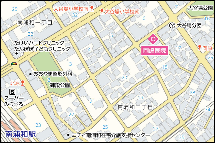 岡崎医院の地図