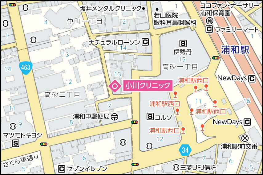 小川クリニックの地図