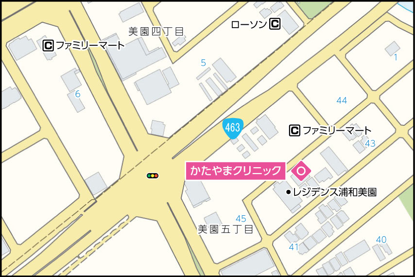かたやまクリニックの地図