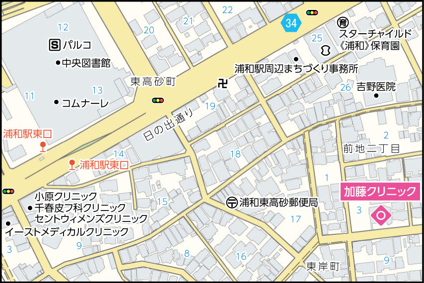 加藤クリニックの地図