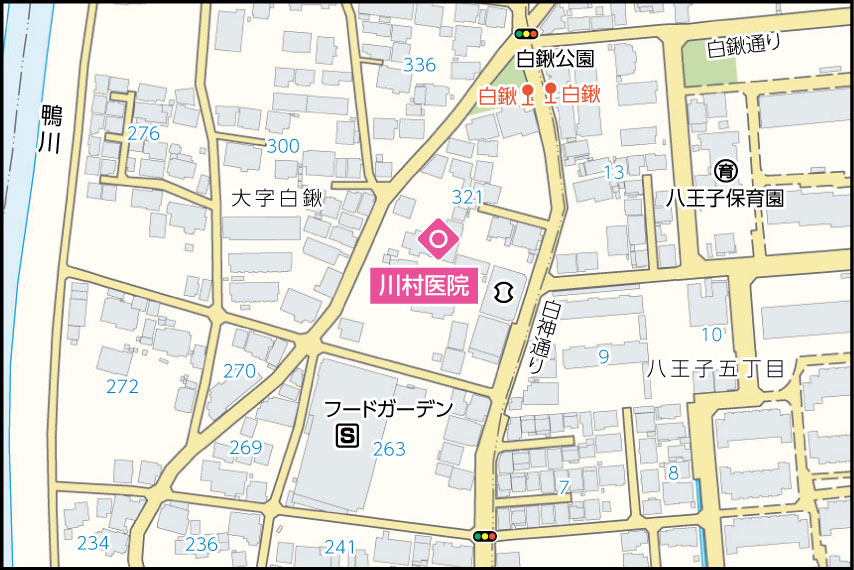川村医院の地図