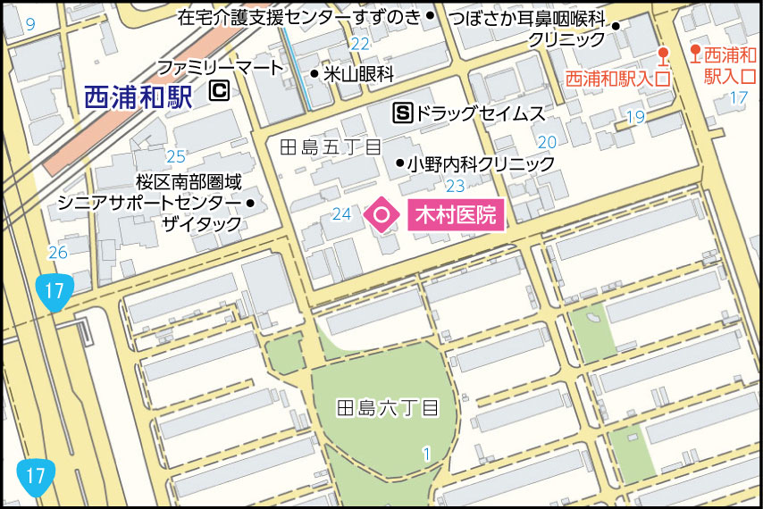 木村医院の地図