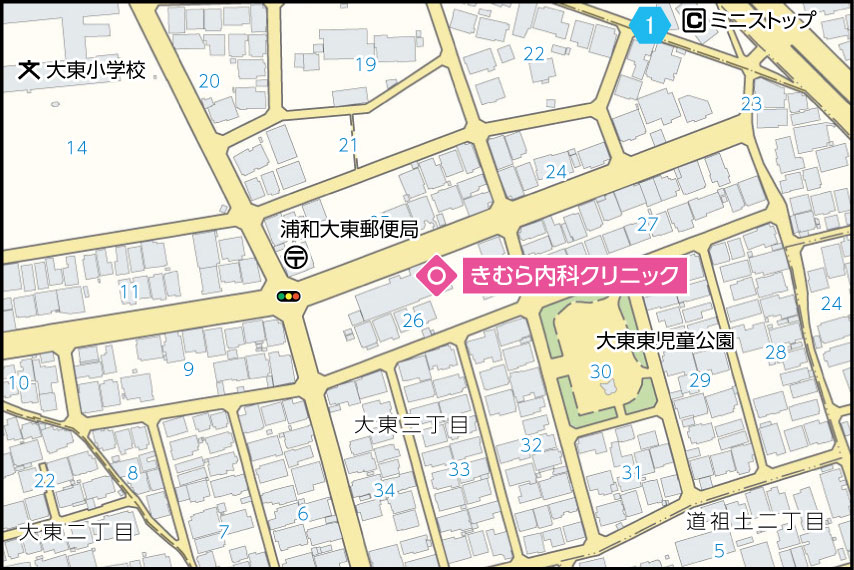 きむら内科クリニックの地図