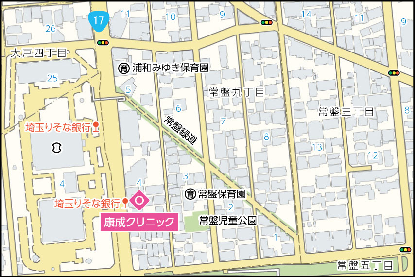 康成クリニックの地図