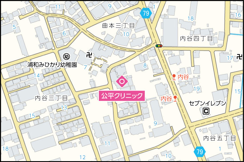 公平クリニックの地図