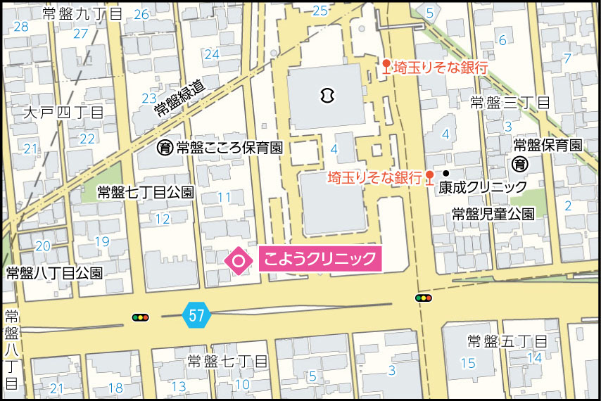 こようクリニックの地図