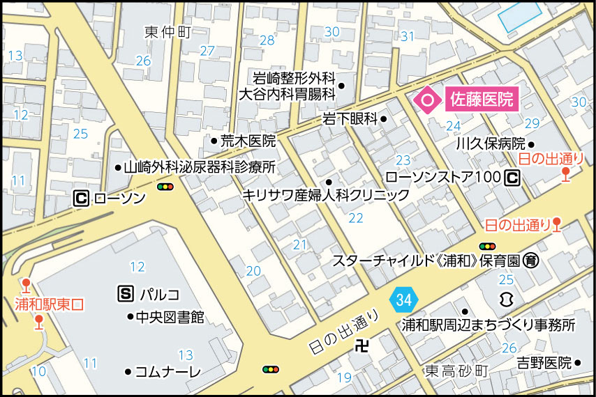佐藤医院の地図