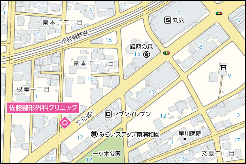 佐藤整形外科クリニックの地図