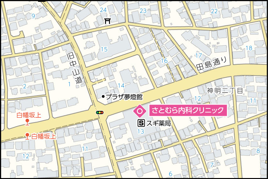 さとむら内科クリニックの地図