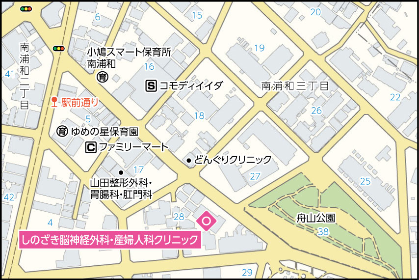 しのざき脳神経外科・産婦人科クリニックの地図