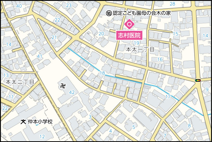 志村医院の地図