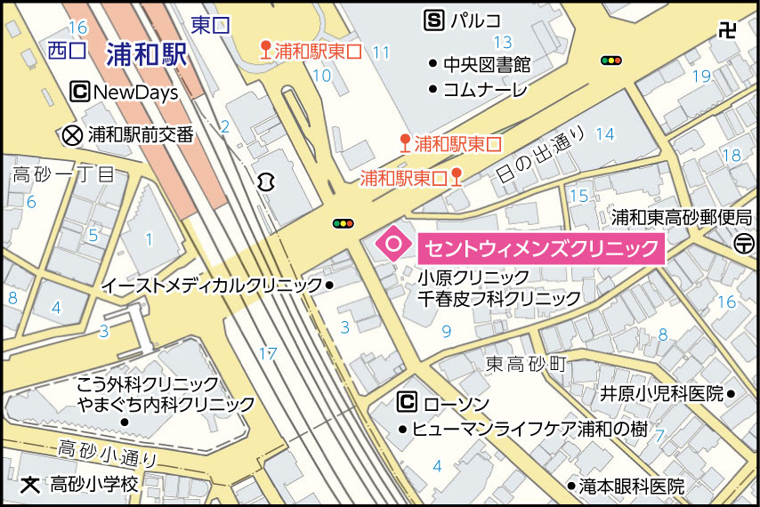 セントウィメンズクリニックの地図