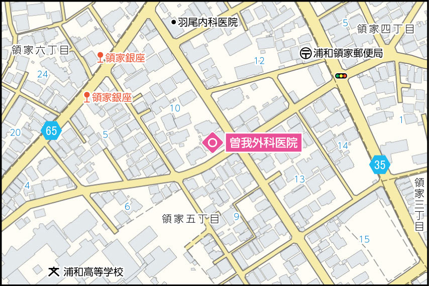 曽我外科医院の地図