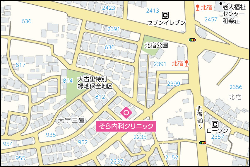 そら内科クリニックの地図