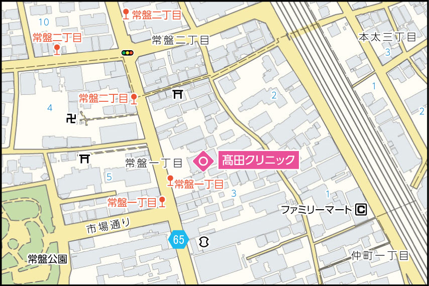 髙田クリニックの地図