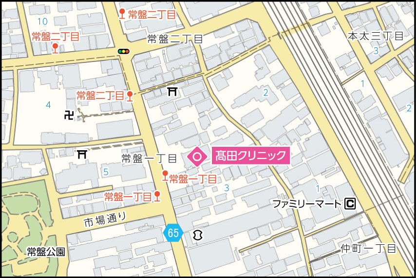 髙田クリニックの地図