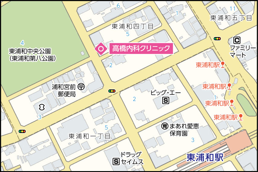 高橋内科クリニックの地図