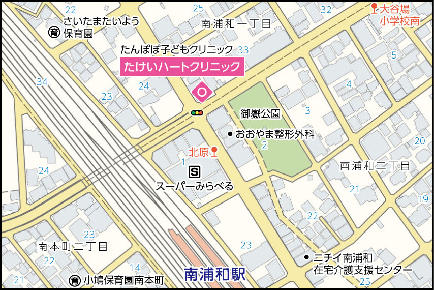 たけいハートクリニックの地図
