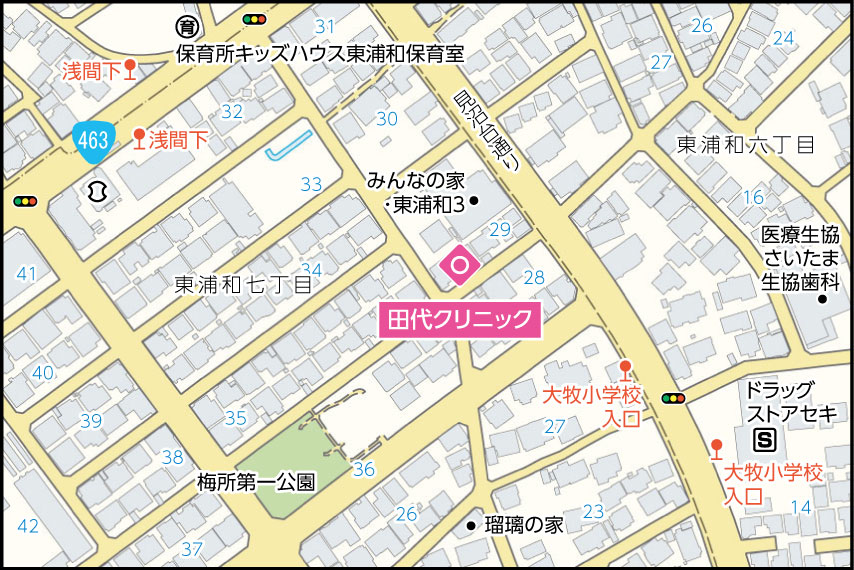 田代クリニックの地図