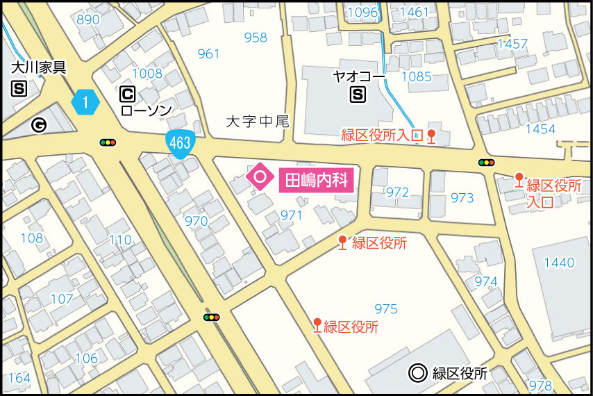 田嶋内科の地図