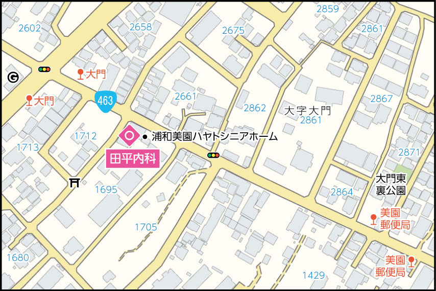 田平内科の地図