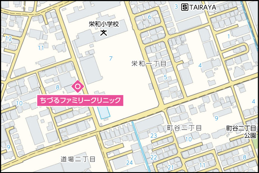 ちづるファミリークリニックの地図