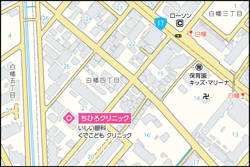 ちひろクリニックの地図