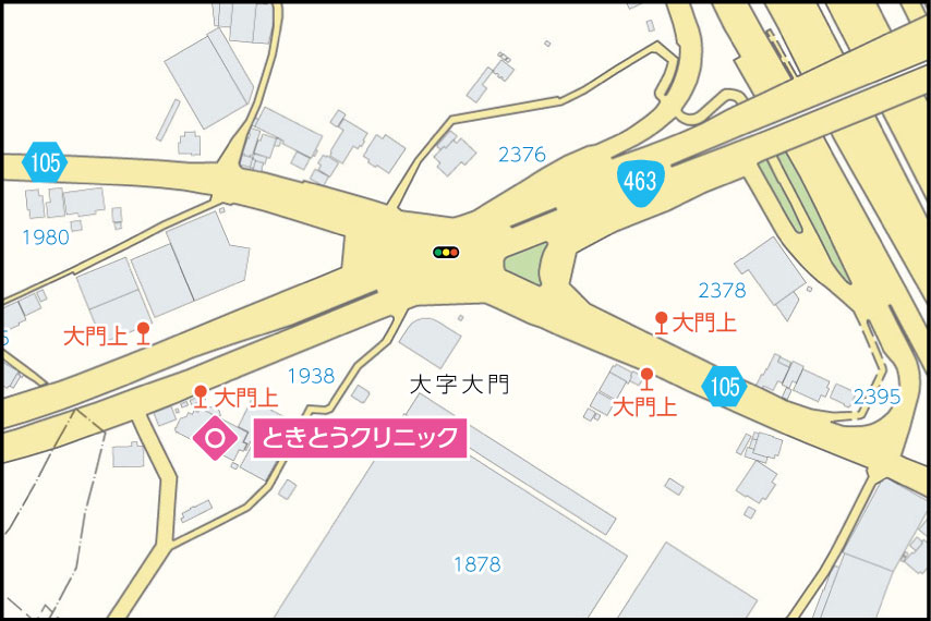ときとうクリニックの地図