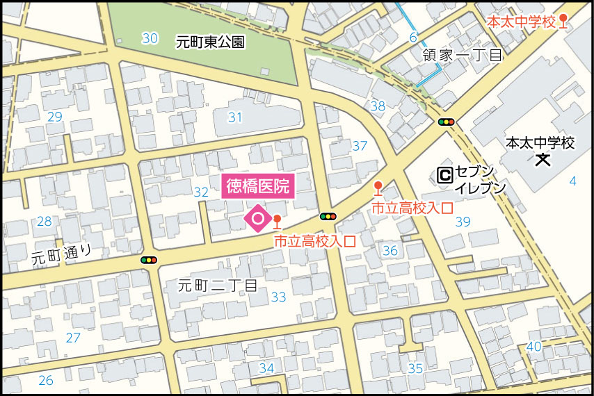 徳橋医院の地図