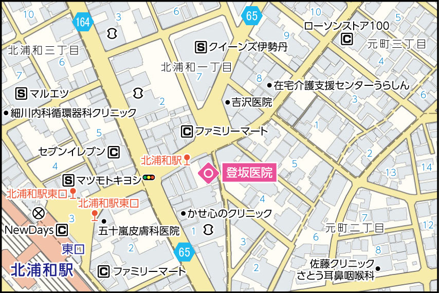 登坂医院の地図