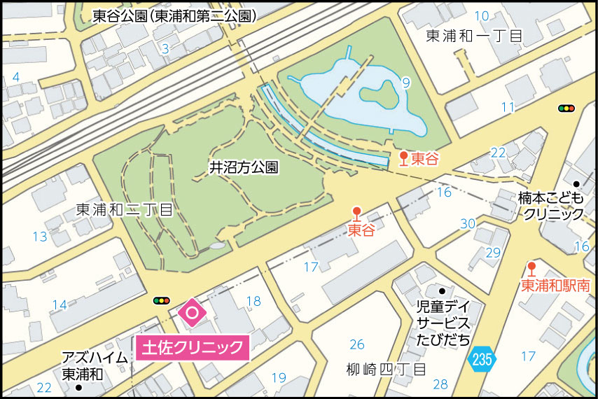 土佐クリニックの地図