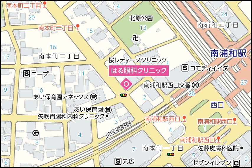 はる眼科クリニックの地図