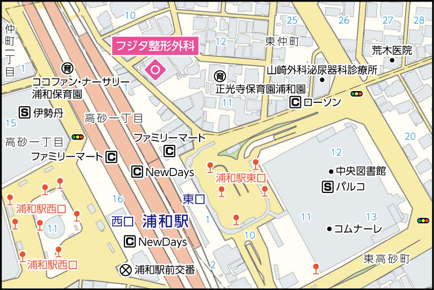 フジタ整形外科の地図