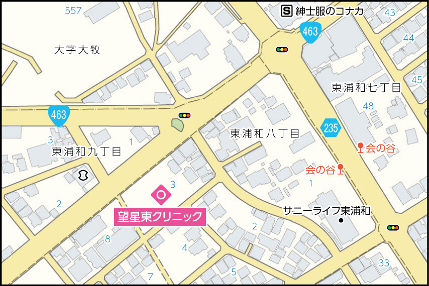 望星東クリニックの地図