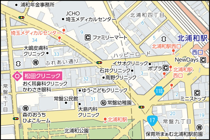 松田クリニックの地図