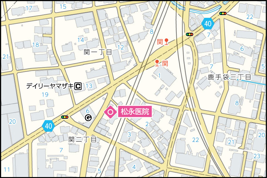 松永医院の地図