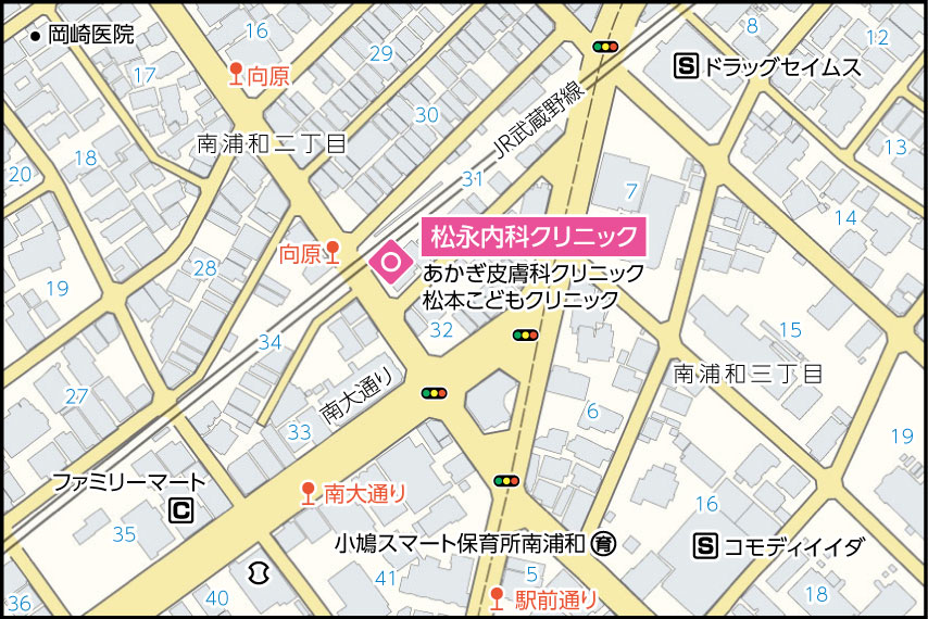 松永内科クリニックの地図