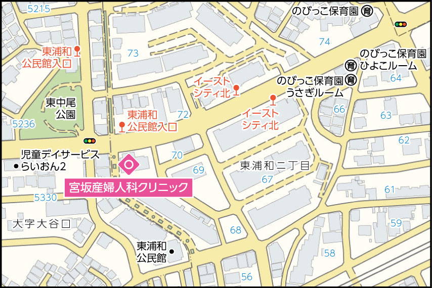 宮坂産婦人科クリニックの地図