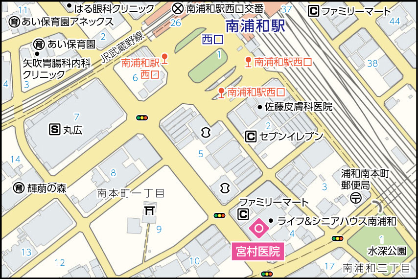 宮村医院の地図
