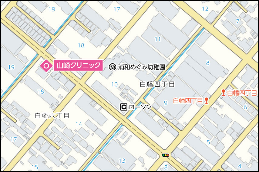 山崎クリニックの地図