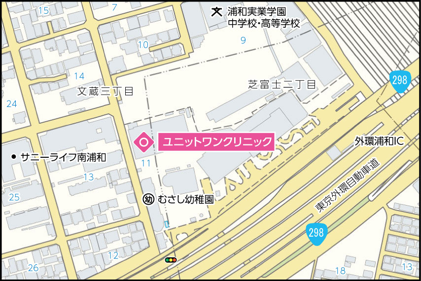 ユニットワンクリニックの地図