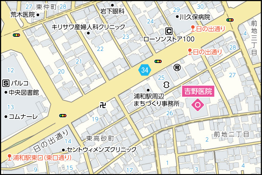 吉野医院の地図