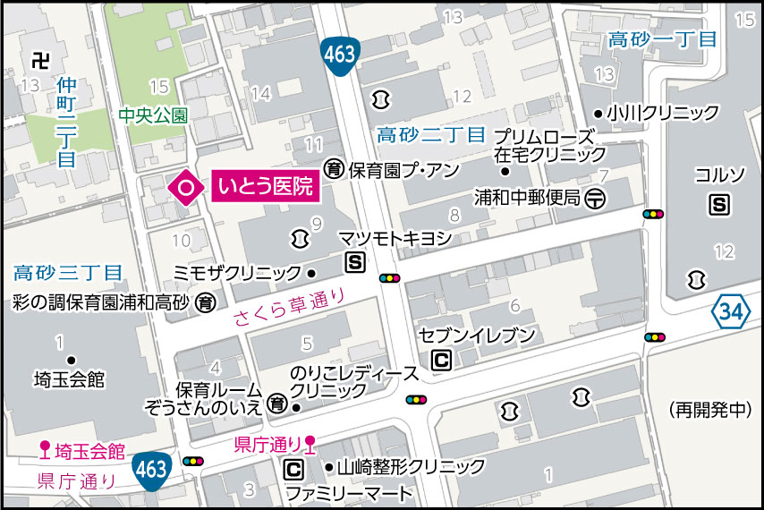 いとう医院の地図