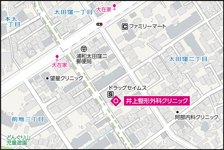 井上整形外科クリニックの地図