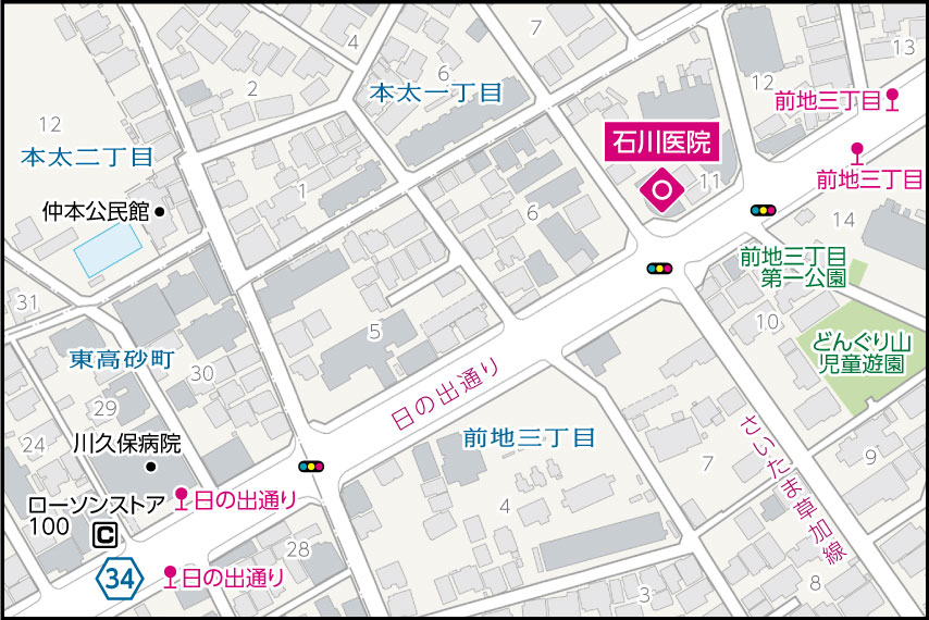石川医院の地図